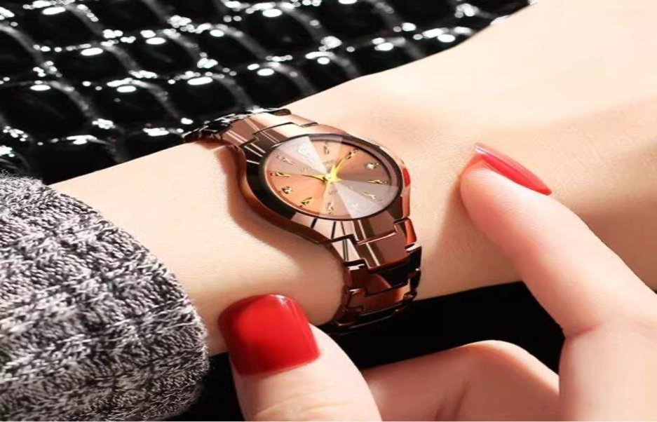 Ladies Watch : Elegant Ultra-Thin Tungsten Steel