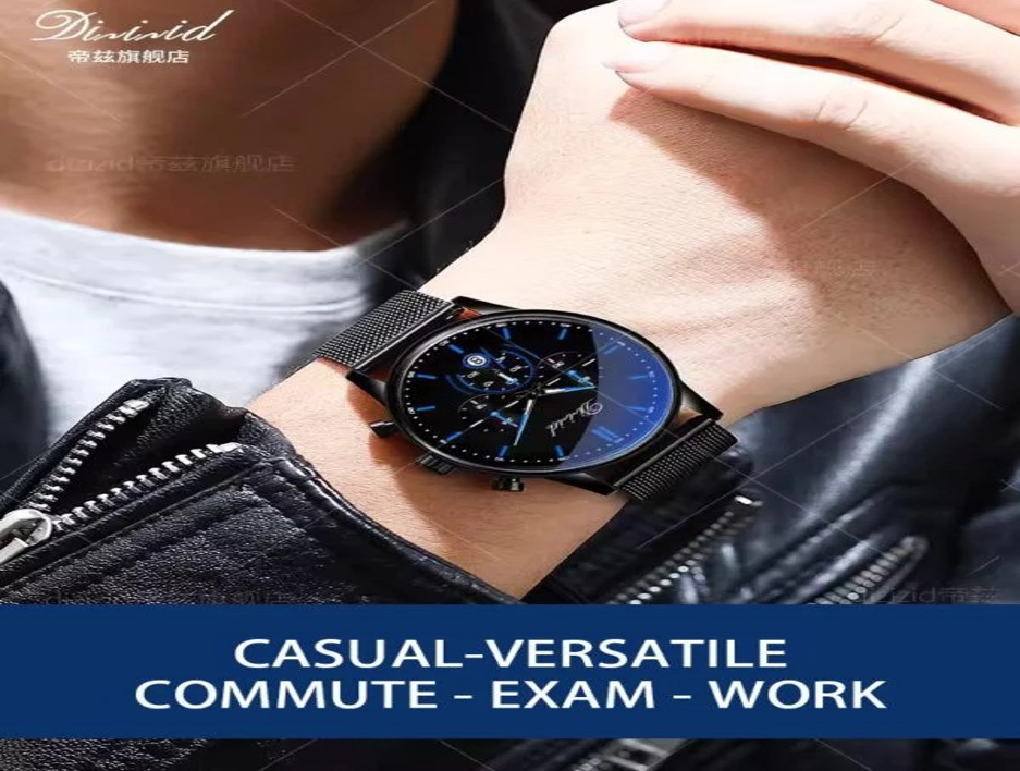 Exam Watch Men Simple Fashion Classic Teenage Boys Quartz Watch