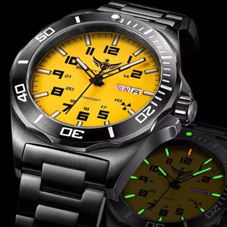 Genuine luxury Swiss Luminous Automatic Watch Green Water Men Watch