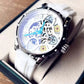 Clover Automatic Skeleton Classic Trend Automatic Mechanical Men Watch