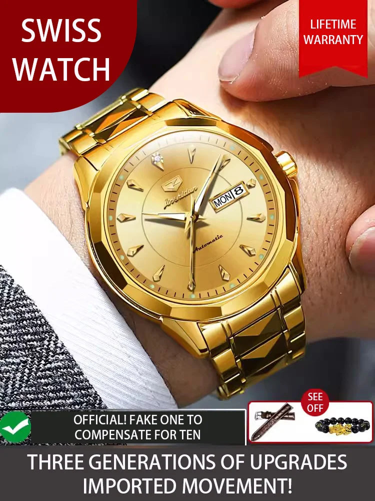 Swiss 18k Gold High-end Luxury Mechanical Automatic Men Watch