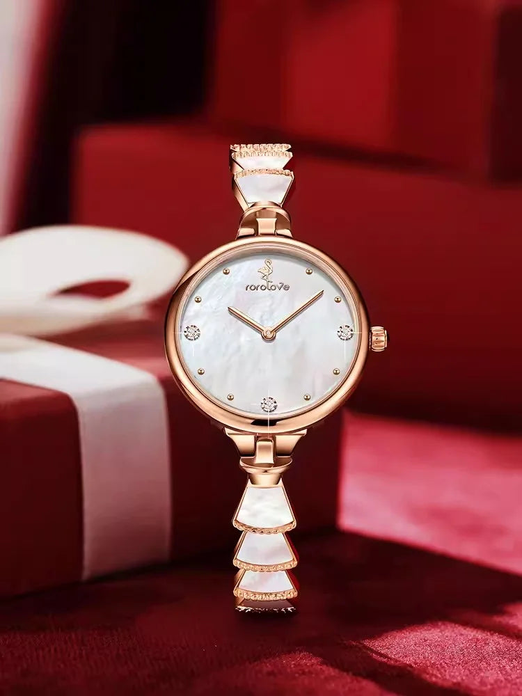 Natural Diamond Mermaid Simple Fashion Temperament Women Quartz Watch