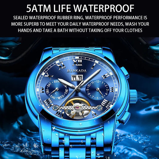 Men's Automatic Mechanical Watch Business Waterproof Luminous Trend Men Watch