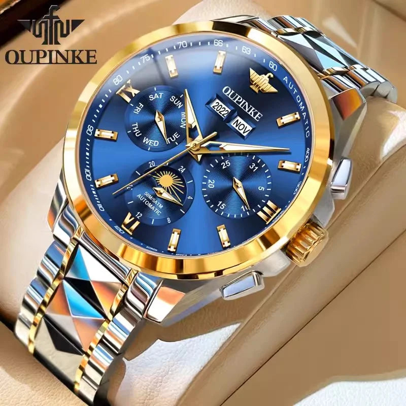 Swiss New Waterproof Multifunctional Luxury High Grade Men's Automatic Mechanical Watch