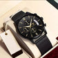 Swiss Branded Black Fashion Classic Men's Mechanical Watch for Teenagers' Exams