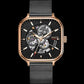 Classic Fashion Skeleton Square Trend Automatic Mechanical Men Watch