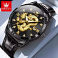 Men's Brand Gold High-end Dragon Watch Waterproof Quartz Watches