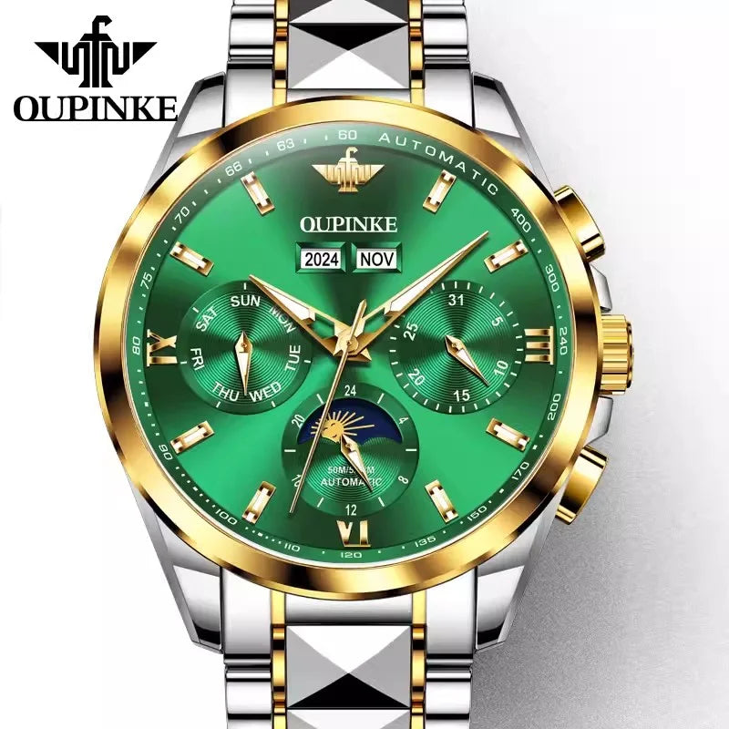 Premium Luxury Mechanical Automatic Swiss Brand Multifunction Men's Watch