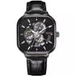 Classic Fashion Skeleton Square Trend Automatic Mechanical Men Watch