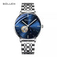 Swiss Genuine Classic Fashion Skeleton Men Automatic Mechanical Watch