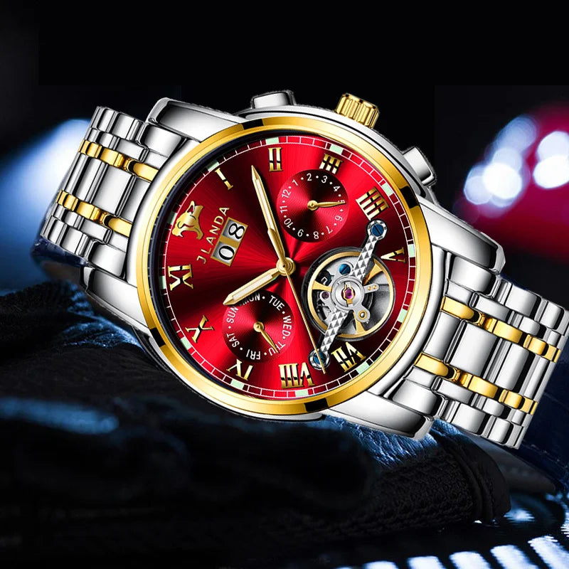 Automatic Skeleton High-end Multifunctional Men Mechanical Watch