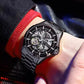 Classic Fashion Swiss Mechanical Automatic Skeleton Men Black Warrior Watch