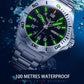 Genuine luxury Swiss Luminous Automatic Mechanical Watch Green Water Men Watch