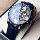 Clover Automatic Skeleton Classic Trend Automatic Mechanical Men Watch