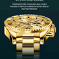 Branded Automatic Mechanical High-grade Luxury Quartz Gold Men Watch