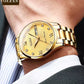 Classic Genuine Swiss 18k Gold Men Machanical Automatic Business Watch