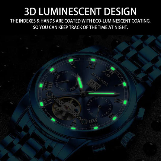 Men's Automatic Mechanical Watch Business Waterproof Luminous Trend Men Watch