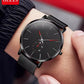 Latest Teenage Fashion Classic Ultra Thin Quartz Men Watch