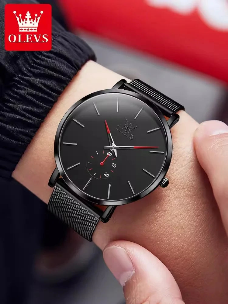 Latest Teenage Fashion Classic Ultra Thin Quartz Men Watch