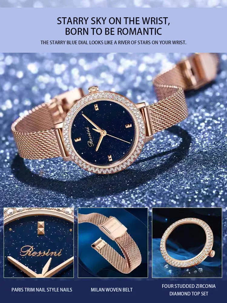 Official Authentic Simple Temperament Ins Style Full of Stars Quartz Women Watch