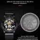 Genuine Skeleton Ultra-thin Swiss Luxury High-end Men Automatic Mechanical Watch