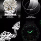 Swiss Automatic Waterproof Luxury Tungsten Steel Business Men Mechanical Watch