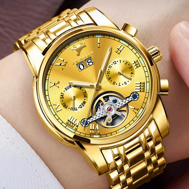 Automatic Skeleton High-end Multifunctional Men Mechanical Watch