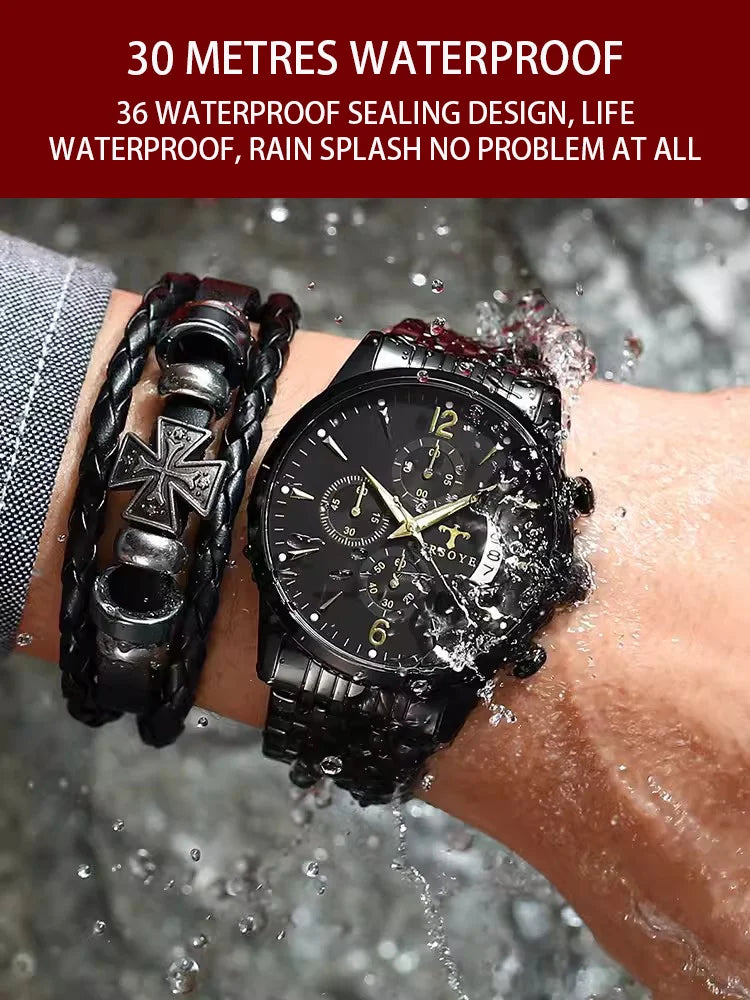 Branded Swiss Watch Fashion Classic Automatic Waterproof Men Quartz Watch