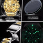 Branded Automatic Mechanical High-grade Luxury Quartz Gold Men Watch