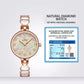 12 Natural Luxury Diamonds Mother of Pearl Quartz Women Watch