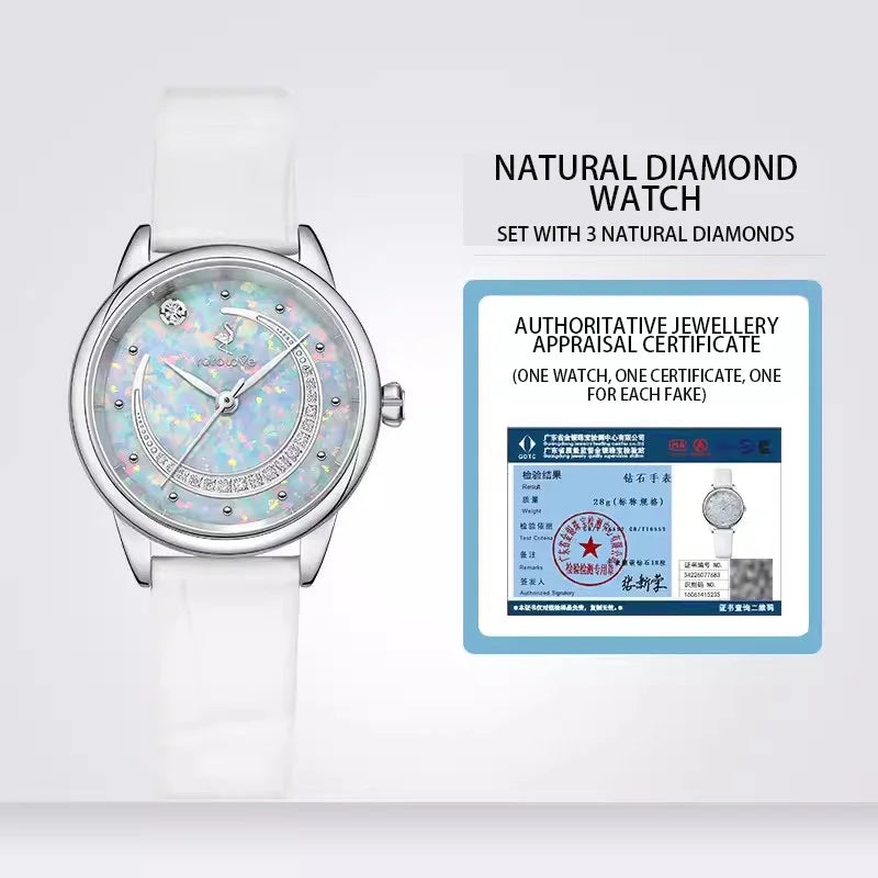 18 Natural Diamonds Premium Feeling Luxury Branded Women Watches