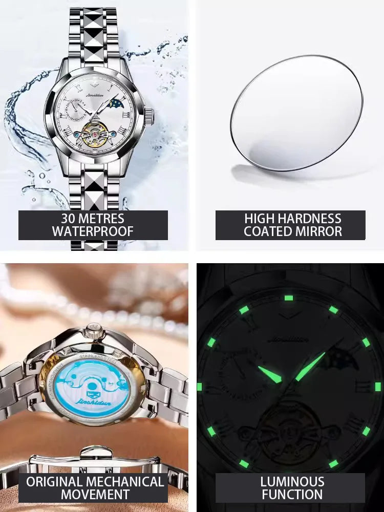 Branded Mechanical Watch 2024 New Premium Feeling Light Luxury High-end Women Watches