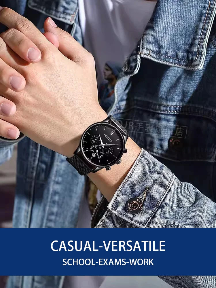 Fashion Teenager Fashion Classic Students Exams Special Quartz Men Watches