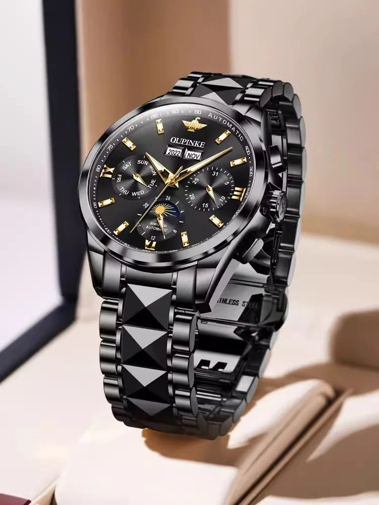 Swiss New Waterproof Multifunctional Luxury High Grade Men's Automatic Mechanical Watch