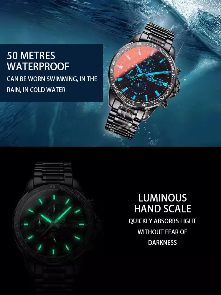 Classic Fashion Automatic Branded Luminous Waterproof Men Mechanical Watch