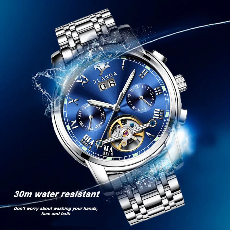 Automatic Skeleton High-end Multifunctional Men Mechanical Watch