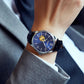 Explosive Men Automatic Mechanical Waterproof Leather Watch