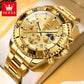 Branded Automatic Mechanical High-grade Luxury Quartz Gold Men Watch