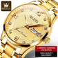 Classic Genuine Swiss 18k Gold Men Machanical Automatic Business Watch