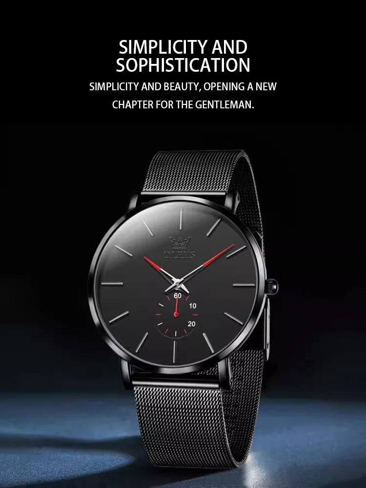 Latest Teenage Fashion Classic Ultra Thin Quartz Men Watch