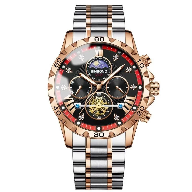 Men Quartz Watch Skeletonized Classic Business High-end Student Luminous Watch