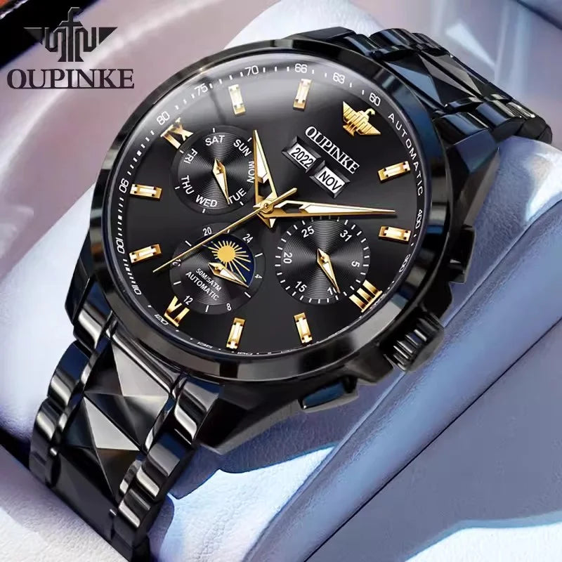 Swiss New Waterproof Multifunctional Luxury High Grade Men's Automatic Mechanical Watch