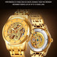 Classic Fashion Dragon Gold Skeleton Automatic Mechanical Men Watch