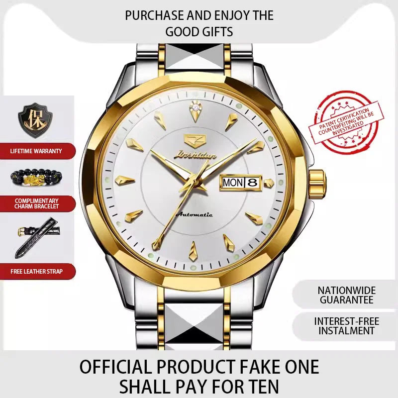 Swiss 18k Gold High-end Luxury Mechanical Automatic Men Watch