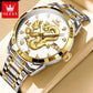 Men's Brand Gold High-end Dragon Watch Waterproof Quartz Watches