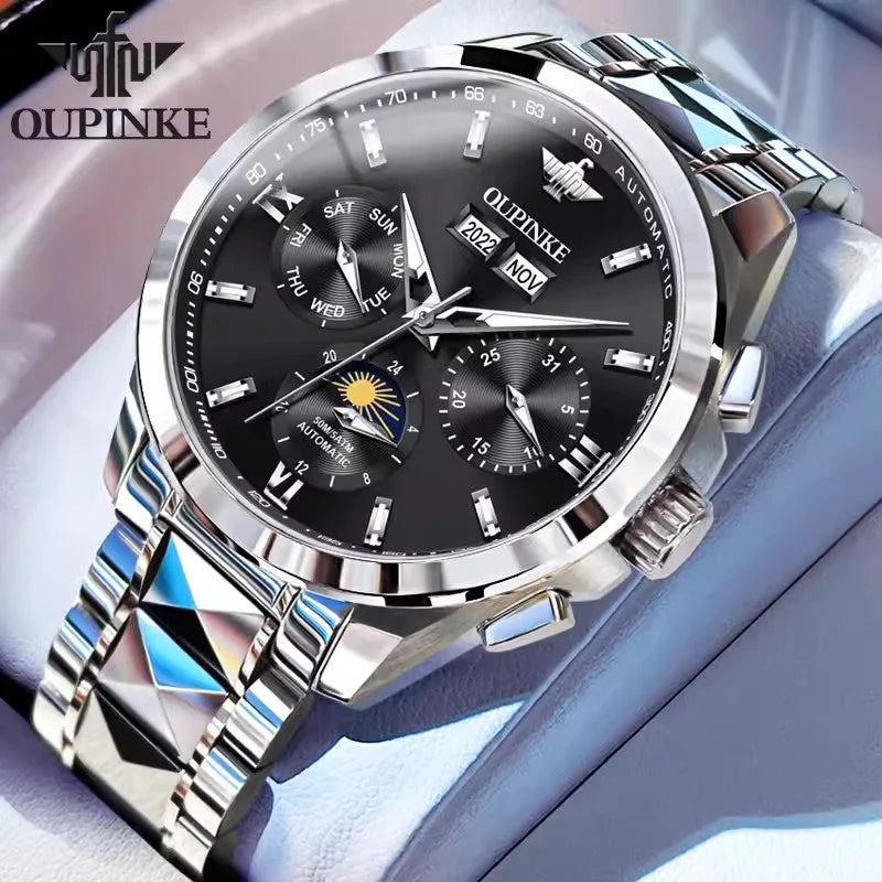 Swiss New Waterproof Multifunctional Luxury High Grade Men's Automatic Mechanical Watch