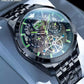 Swiss Branded Waterproof Skeleton High-end Luxury Men Automatic Mechanical Watch