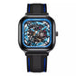 Square Tourbillon Trend Fashion Mechanical Men Automatic Luminous Skeleton Watch