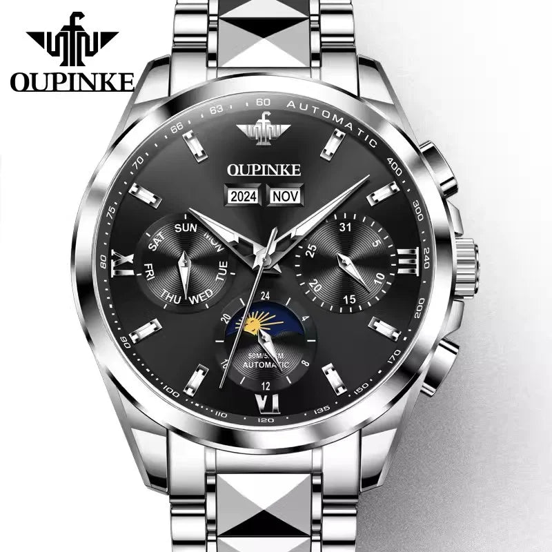 Premium Luxury Mechanical Automatic Swiss Brand Multifunction Men's Watch