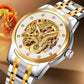 Classic Fashion Dragon Gold Skeleton Automatic Mechanical Men Watch